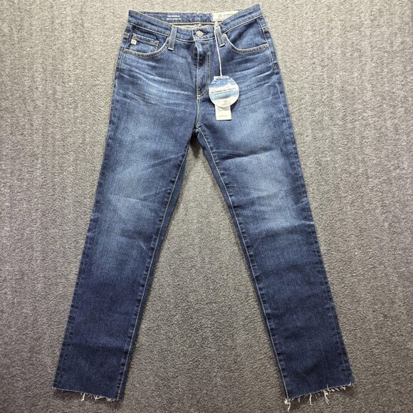 AG Adriano Goldschmied The Isabelle Jeans Womens 26 Blue High Rise Straight Crop